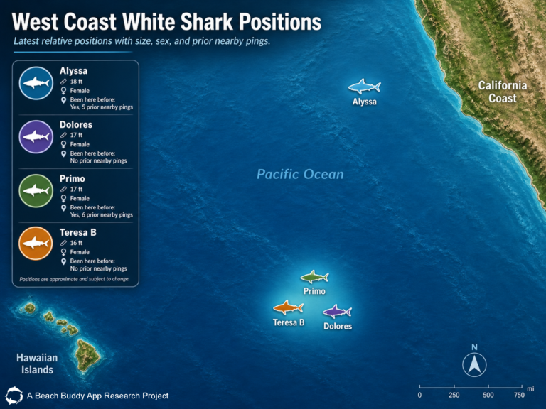 Tracking the Mystery of Great White Shark Clusters