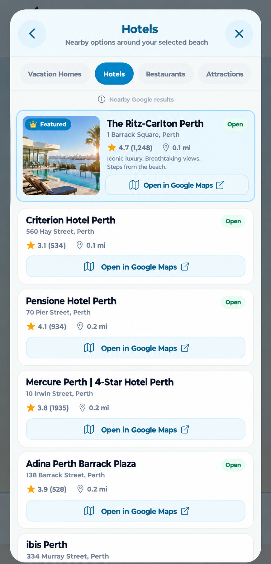 Beach Buddy Featured Listing example